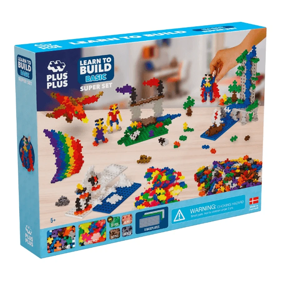 Juego de construcción Plus-Plus, 1200 piezas, colores estándar