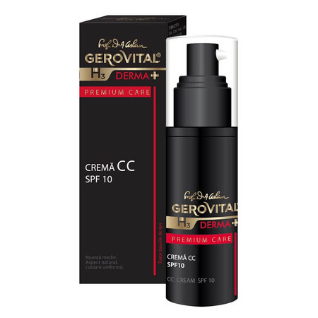 Gerovital H3 Derma+ Premium Pflege CC Creme SPF 10, 30 ml, Farmec