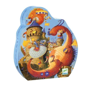 Puzzle rycerz i smok Djeco
