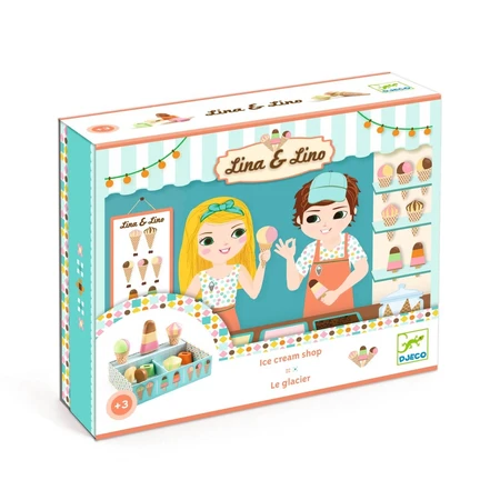 Gelateria Lina & Lino houten rollenspel, Djeco