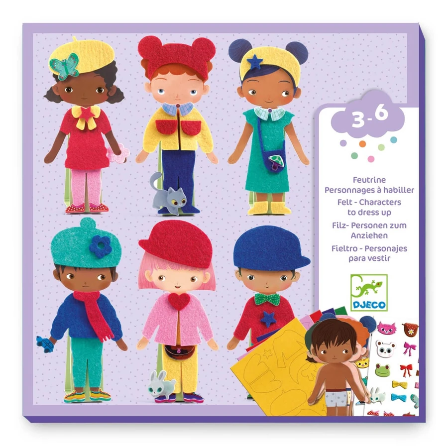 Creative game Dress up and accessorize characters, Djeco