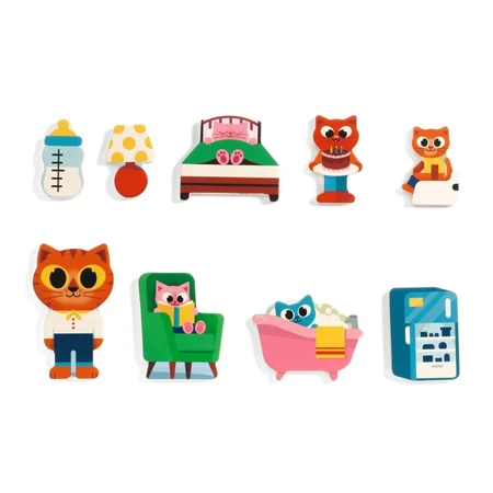 Puzzle din lemn Acasa, Djeco