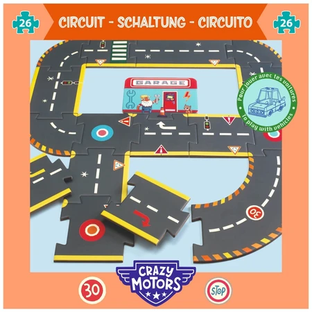 Puzzle Circuito de carreras gigante, Djeco