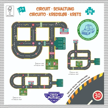 Puzzle Circuito de carreras gigante, Djeco