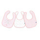 Lote de 3 baberos impermeables Terry, Rosa, Kikka Boo