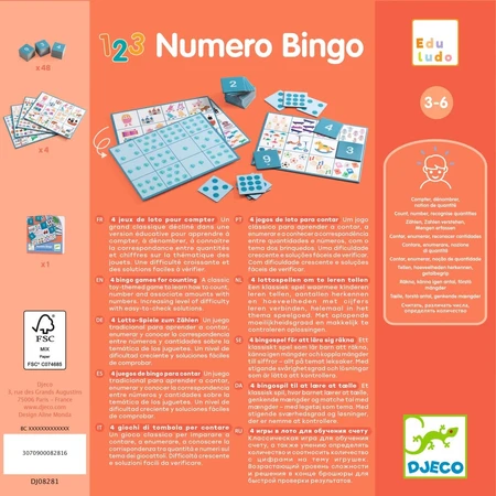 Gra edukacyjna Bingo, Djeco: ceny i cechy