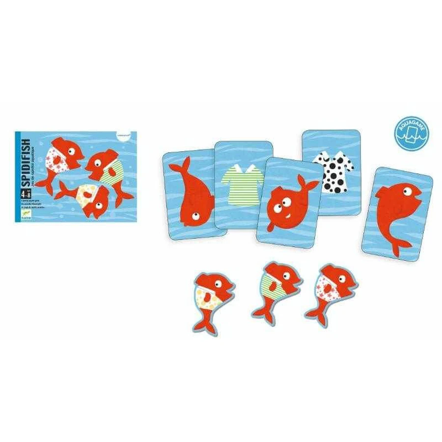 Gioco di carte acquatiche Spidifish, Djeco