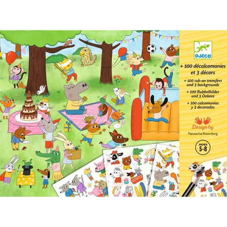 Joc creativ Transferuri cu tematica petreceri, Djeco