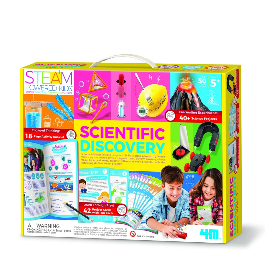 Science Kit - Science Discovery Vol. 1 - 42 experimentos, STEAM Kids