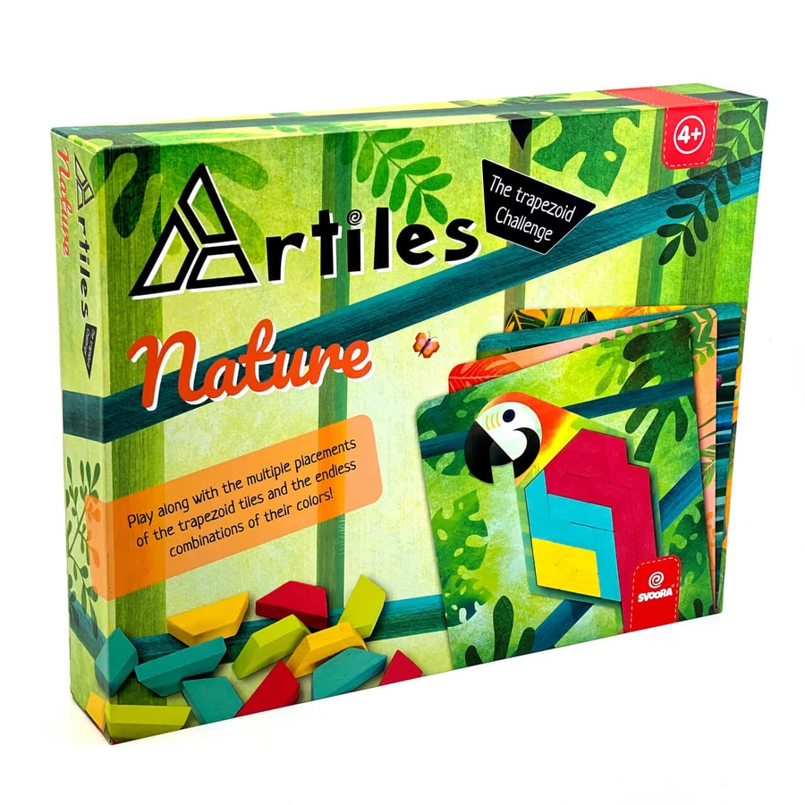 Gioco educativo del mosaico trapezoidale, Natura