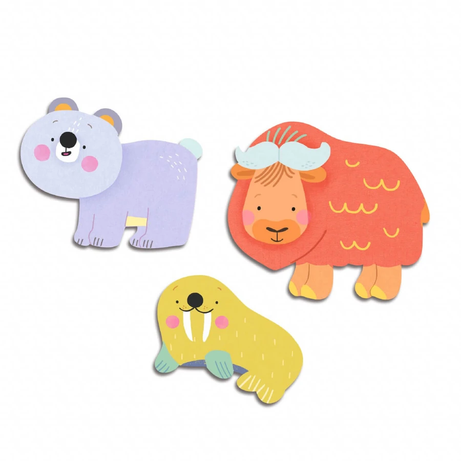 First stickers Polar Animals, Djeco
