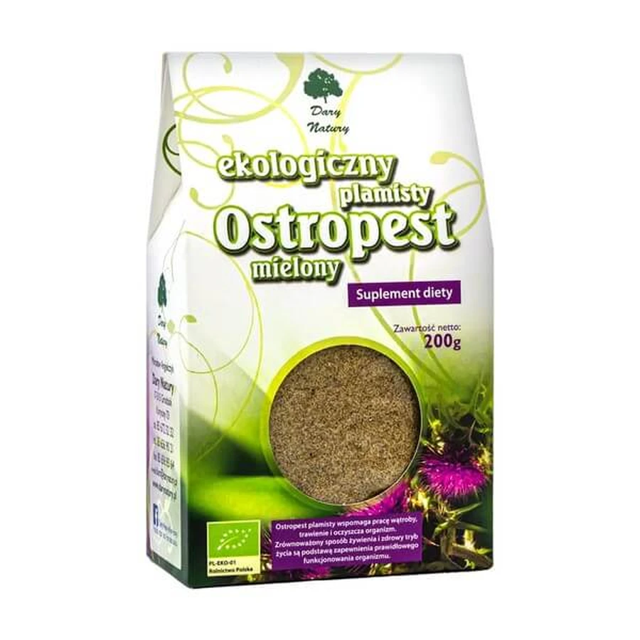 Ekologiczny Ostropest plamisty mielony, 200 g: ceny i cechy