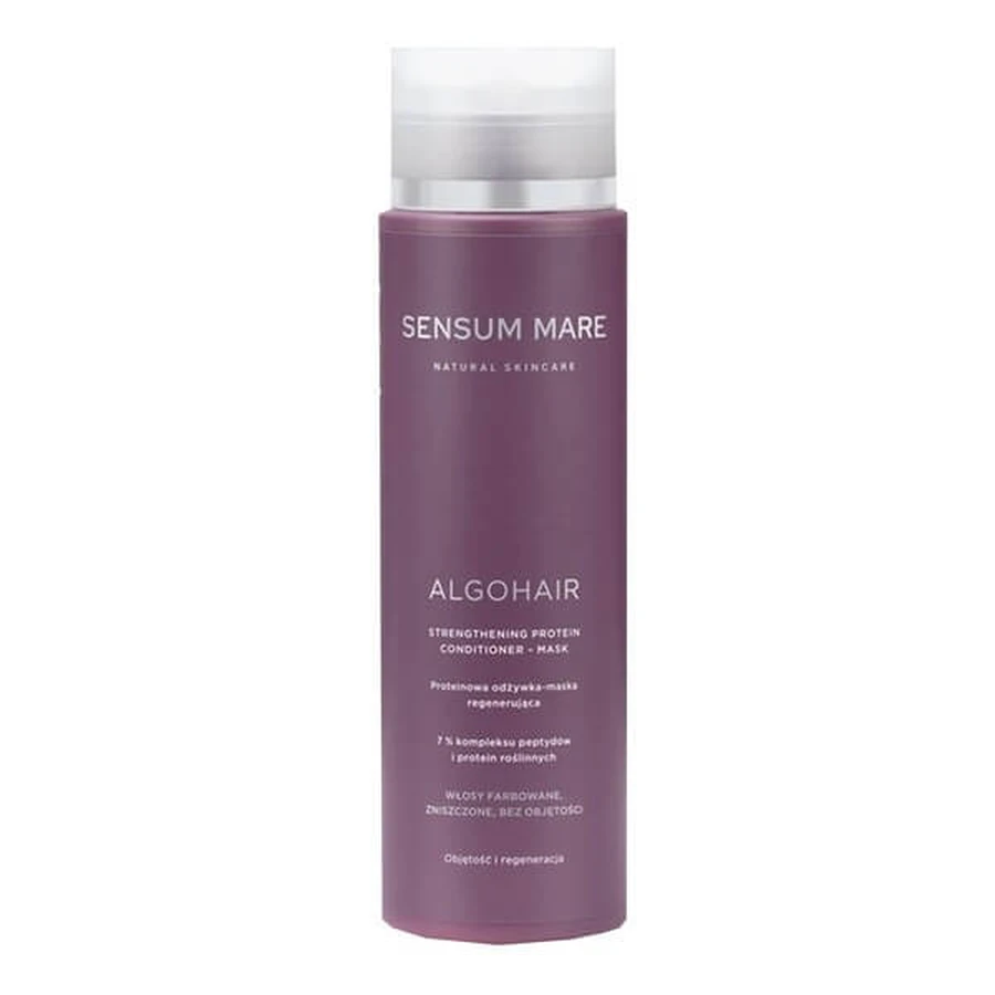 Algohair, protein regenerating conditioner-mask for colored, damaged and volumeless hair, 250 ml