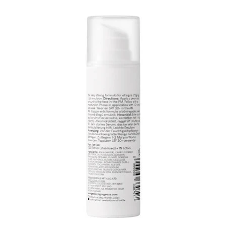 Geek &amp; Gorgeous A-Game 20, ser antirid cu retinal 0,2% și ectoină, 30 ml