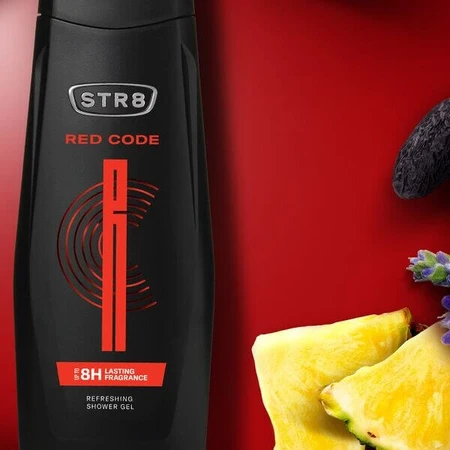 STR8 Red Code, gel de duș răcoritor, 400 ml