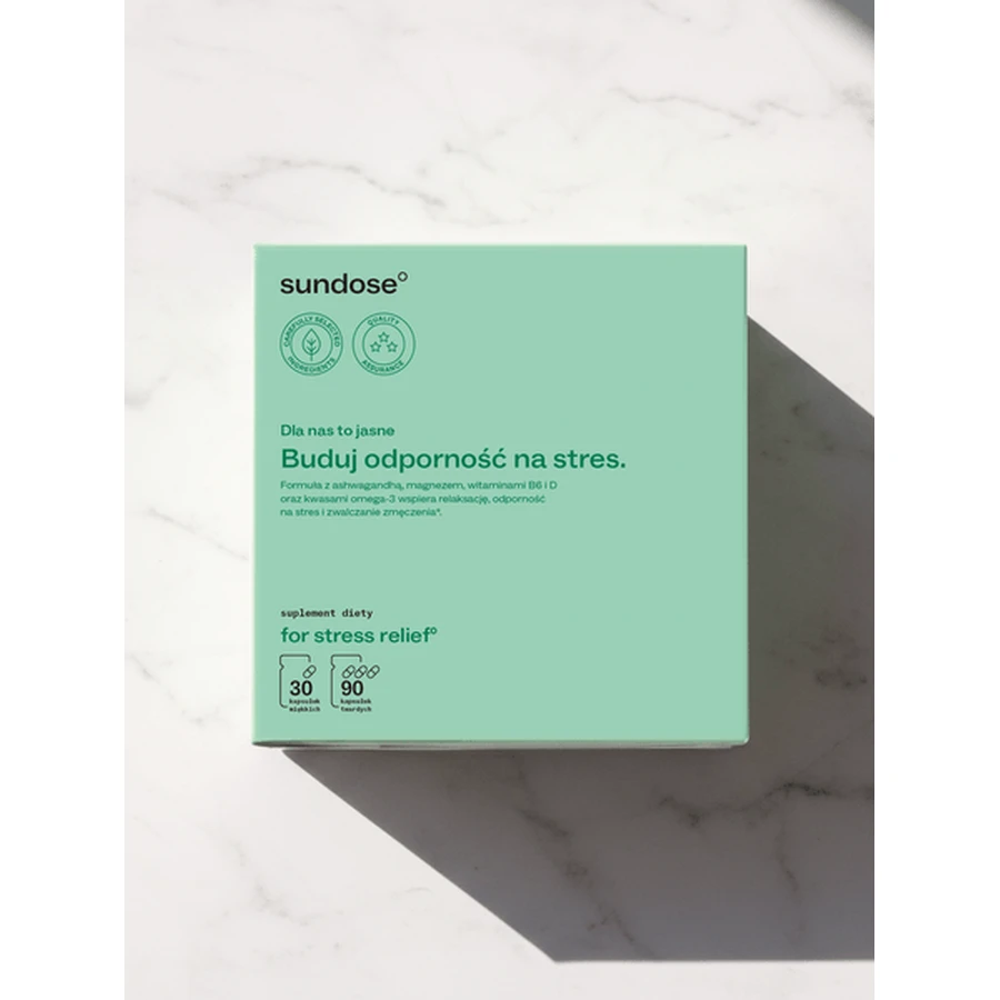 Sundose For Stress Relief, cápsulas, 30 uds. + 90 uds.