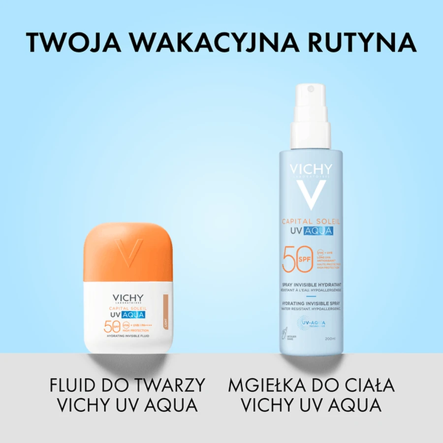 Vichy Capital Soleil, fluido colorato idratante SPF50 PA+++, 50 ml