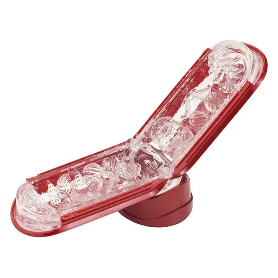 Pachet încălzitor Tenga Flip 0 Red, masturbator cu încălzitor, 1 buc.