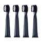 Vitammy Harmony, embouts de brosse à dents, noir, 4 pcs.