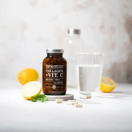 Diät-Nahrungsergänzungsmittel Kollagen + Vit. C, Kapseln, 200 Stk.