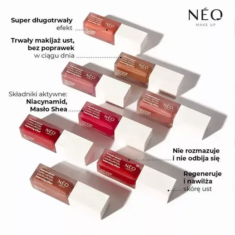 Neo Make Up, Rouge à lèvres liquide longue durée, 02 Enduring Chic, 5 ml