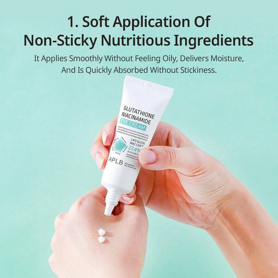 APLB Glutathione Niacinamide Eye Cream, cremă de ochi cu glutation și niacinamidă, 20 ml