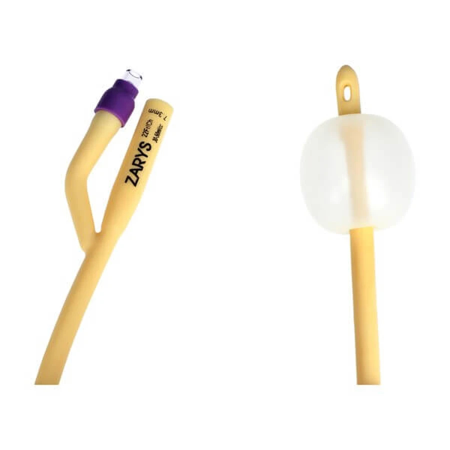 Schiță, cateter urologic Foley'a, cu două căi, cu supapă din plastic, CH 22/30-50 ml, 1 buc.