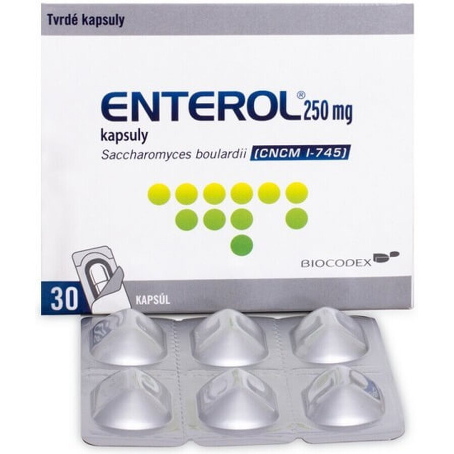 Enterol 250 mg, 10 cápsulas, Dr. Reddys