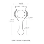 Lovense Domi Female Attachment, massager cap, 1 pc.
