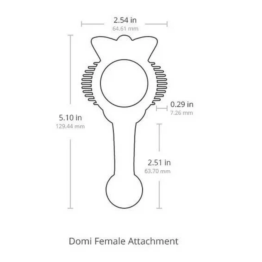 Lovense Domi Female Attachment, massager cap, 1 pc.