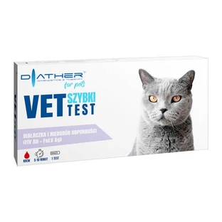 Vet-Test, inmunodeficiencia y leucemia, prueba diagnóstica para gatos, 1 ud.