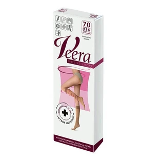 Veera, șosete varicoase până la genunchi, 70 DEN, culoare naturală, mărimea 1/2