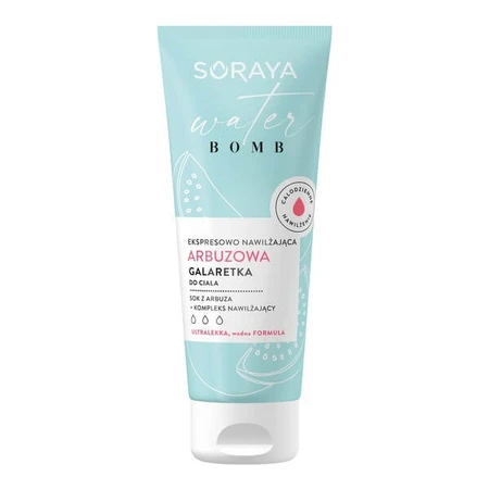 Soraya Water Bomb, expressly moisturizing watermelon body jelly, 200 ml