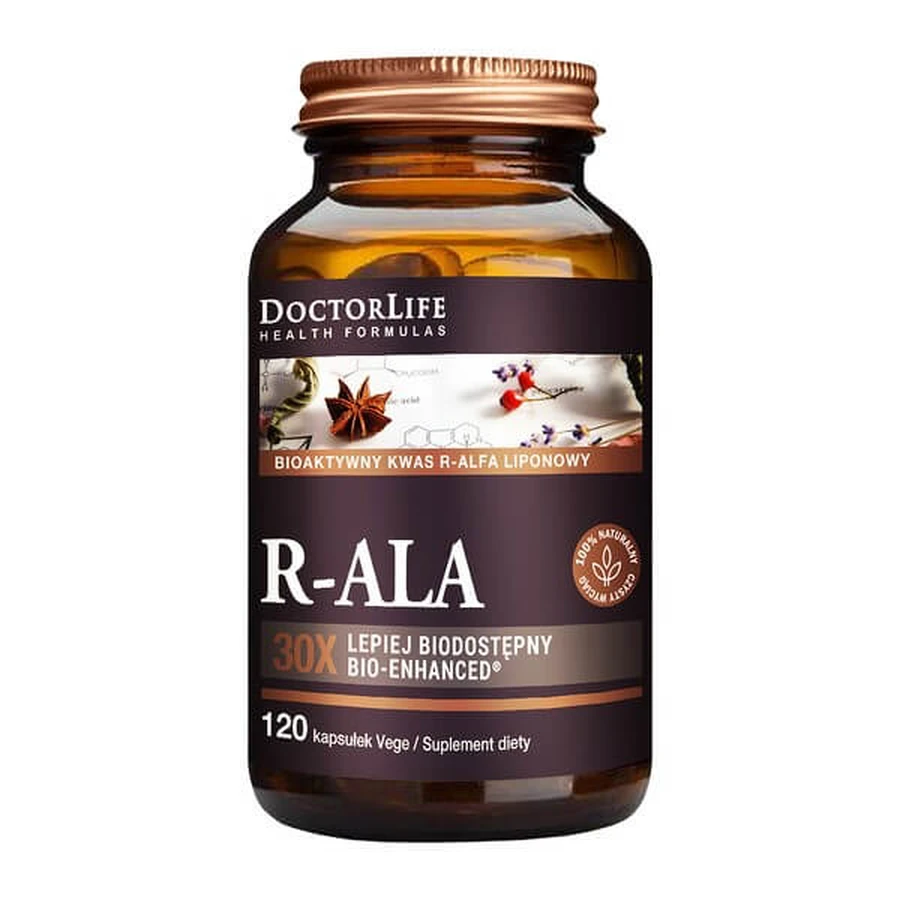 DoctorLife R-ALA, gélules, 120 pcs.