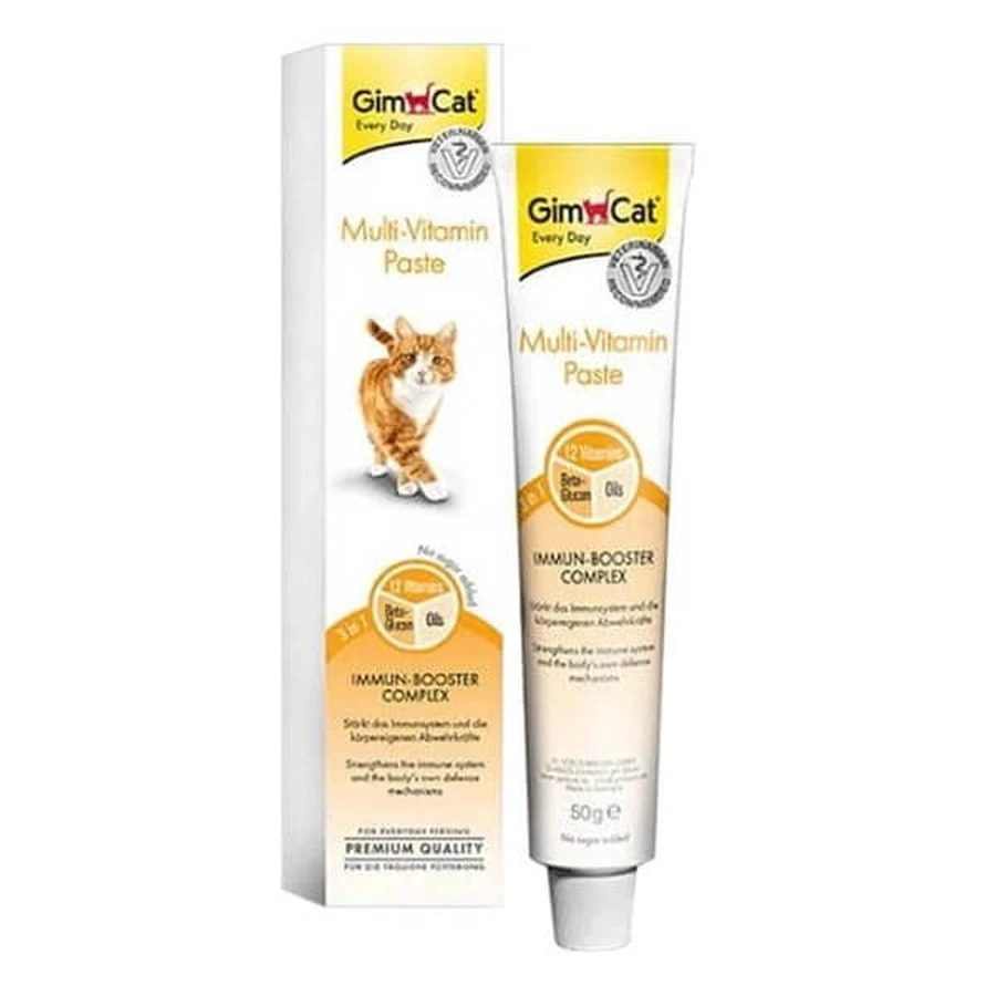 GimCat Multi-Vitamin Paste, pâte vitaminée pour chats, 50 g