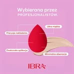 Ibra Makeup Blender Sponge, éponges de maquillage, rouge, 3 pcs.