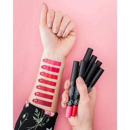 Golden Rose Matte Crayon Lipstick, ruj mat în creion, 26, 3.5 g
