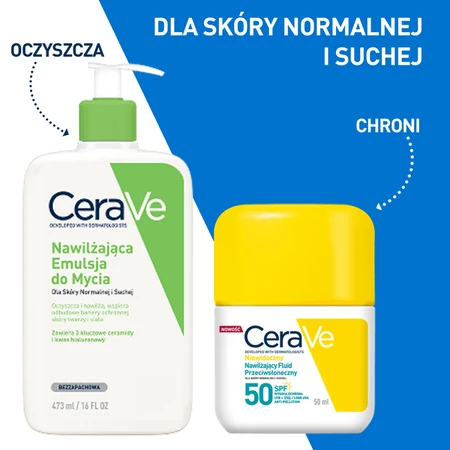 CeraVe, fluido solare idratante invisibile SPF50, 50 ml