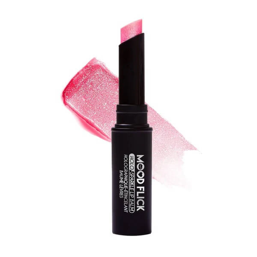 J.Cat Beauty Mood Flick Holo-Sparkle Lip Balm 102, bálsamo labial con efecto de brillo holográfico, 2 g