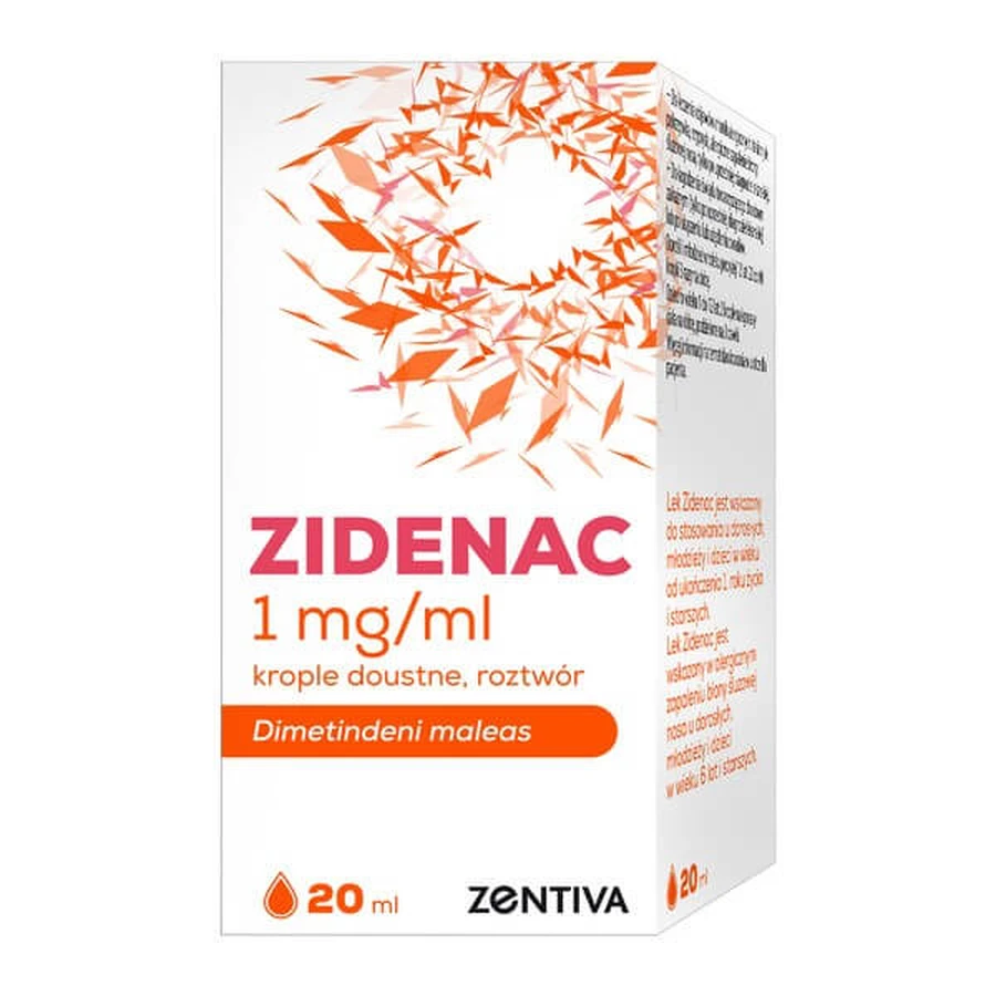Zidenac, 1 mg/ml, orale druppels, 20 ml
