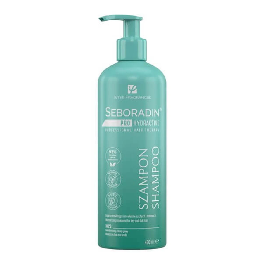 Seboradin Pro Hydractive, shampooing pour cheveux secs et ternes, 400 ml