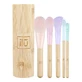 Ilu BambooM!, Set de 5 brochas de maquillaje + tubo de bambú para guardarlas