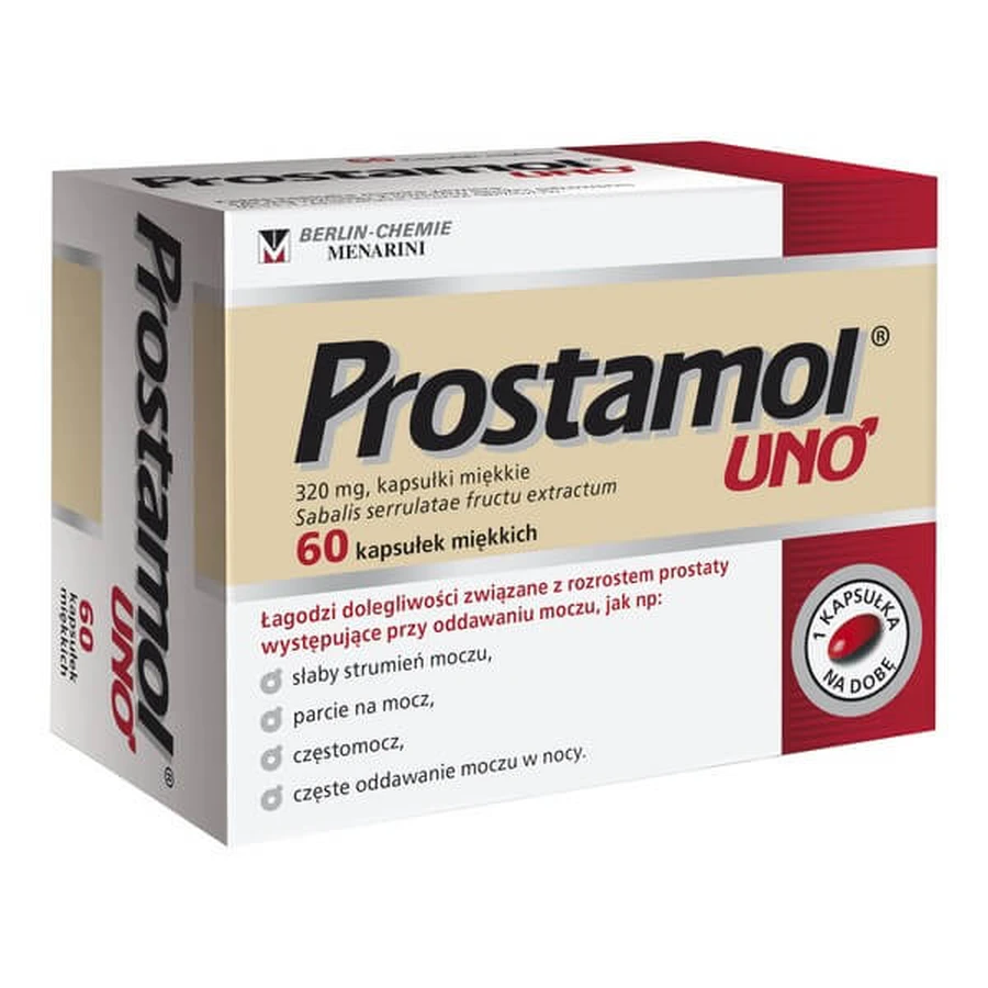 Set Prostamol Uno, 320 mg, cápsulas blandas, 60 uds. + Rutinoscorbin, comprimidos recubiertos con película, 210 uds.