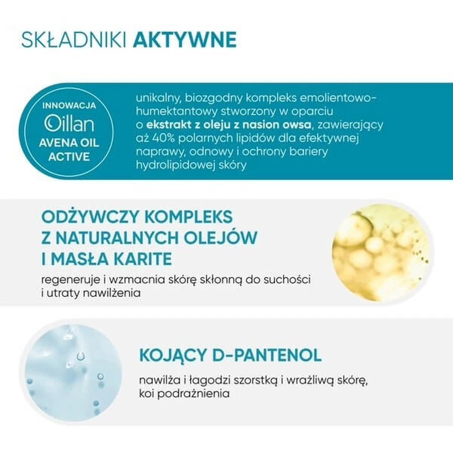 Set van 2 x Oillan, hydraterende dermocrème, 500 ml