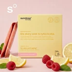 Sundose Everyday For Skin Anti-Aging, sachets de poudre, goût framboise et citron, 15 pièces.