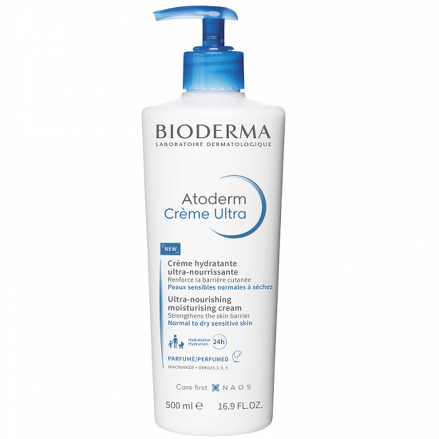 Crema idratante profumata Atoderm Ultra, 500 ml, Bioderma 