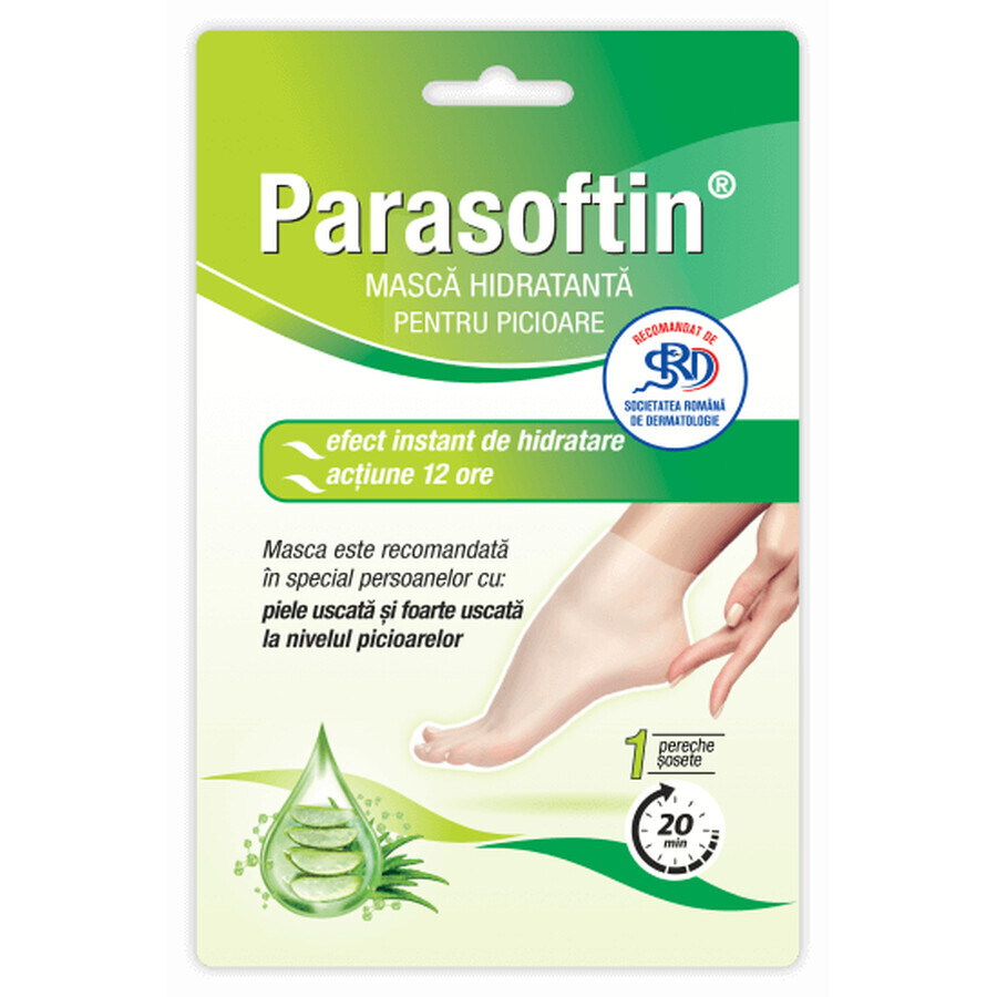 Parasoftin vochtinbrengend voetmasker, 1 paar, Zdrovit