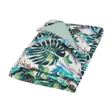 Babymatex Prestige, dubbelzijdig katoenen deken, patroon: palmboom, 75 cm x 100 cm, 1 stuk.