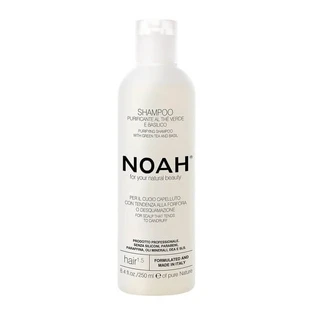 NOAH Purifying Shampoo, shampooing nettoyant à l'extrait de thé vert et au basilic, 250 ml