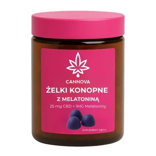 Gelée de chanvre Cannova avec mélatonine, bonbons, 60 pcs.